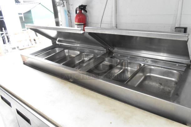 Delfield 18660PTB Stainless Steel Commercial Pizza Prep Table on Commercial Casters. 115 Volts, 1 Phase. - Image 3 of 11
