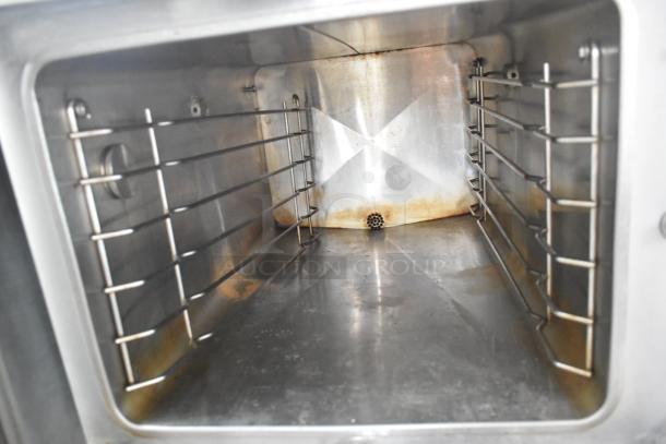 Hobart HSF-3 Stainless Steel Commercial Electric Powered Single Deck Steam Cabinet. 208 Volts, 3 Phase. - Image 3 of 8