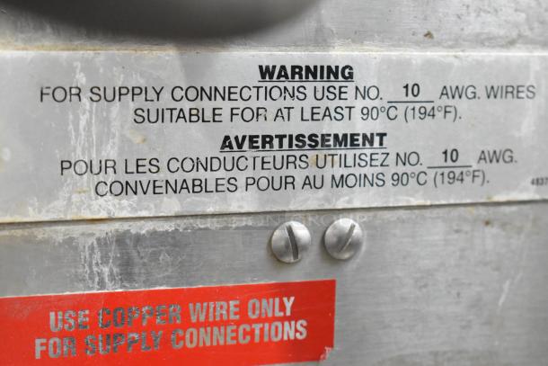 Hobart HSF-3 Stainless Steel Commercial Electric Powered Single Deck Steam Cabinet. 208 Volts, 3 Phase. - Image 5 of 8