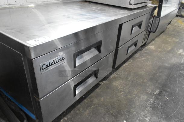 Coldline CB72-HC Stainless Steel Commercial 4 Drawer Chef Base on Commercial Casters. 115 Volts, 1 Phase. - Image 1 of 9