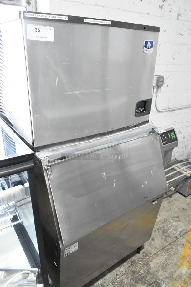 Manitowoc IY0504A-161 Stainless Steel Commercial Ice Head on Follett 425-30 Stainless Steel Commercial Ice Bin. 115 Volts, 1 Phase. - Image 2 of 6