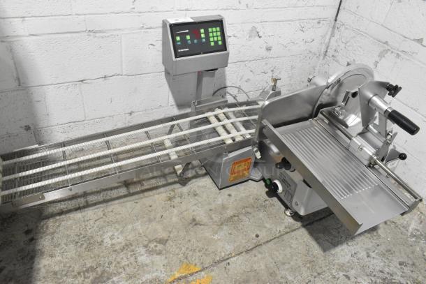 Bizerba A330 Stainless Steel Commercial Countertop Meat Slicer Stacker. 120 Volts, 1 Phase. - Image 1 of 9