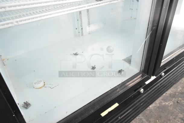 Kool It LX-46R B Metal commercial 2 Door Reach In Cooler Merchandiser w/ Poly Coated Racks on Commercial Casters. 115 Volts, 1 Phase. - Image 2 of 8