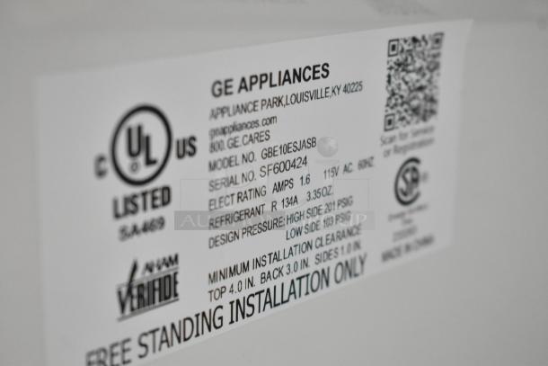 General Electric GE GBE10ESJASB Stainless Steel Cooler w/ Freezer. 115 Volts, 1 Phase. - Image 4 of 6