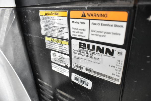 Bunn ULTRA-2 Stainless Steel Commercial Countertop 2 Hopper Slushie Machine. Missing Lids. 115 Volts, 1 Phase. - Image 5 of 6