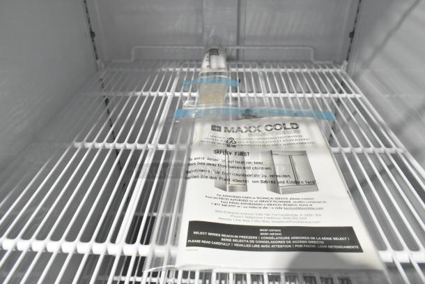 Maxx Cold MXSF-23FDHC Stainless Steel Commercial Single Door Reach In Freezer w/ Poly Coated Racks on Commercial Casters. 115 Volts, 1 Phase. - Image 5 of 8