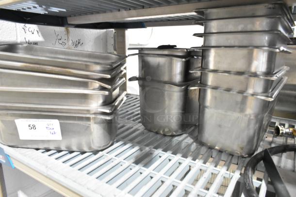 ALL ONE MONEY! Tier Lot of Various Items Including Stainless Steel Drop In Bins and Pizza Peel. - Image 2 of 3