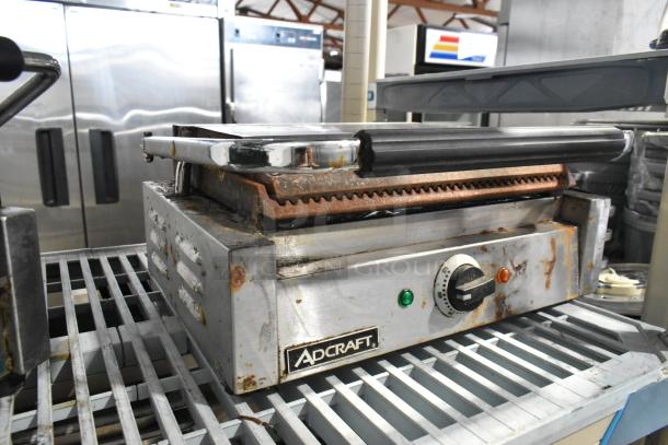 Adcraft SG-811EB Stainless Steel Commercial Countertop Electric Powered Panini Press. 120 Volts, 1 Phase. - Image 3 of 5