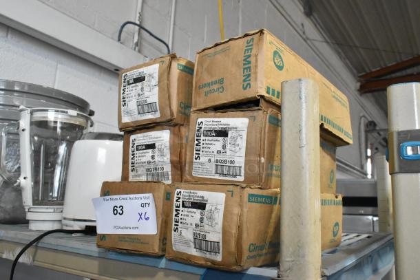 6 BRAND NEW IN BOX! Siemens 100A Circuit Breakers. 6 Times Your Bid! - Image 3 of 3