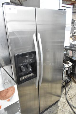 KitchenAid Stainless Steel Cooler w/ Freezer and Ice Dispenser. 115 Volts, 1 Phase.