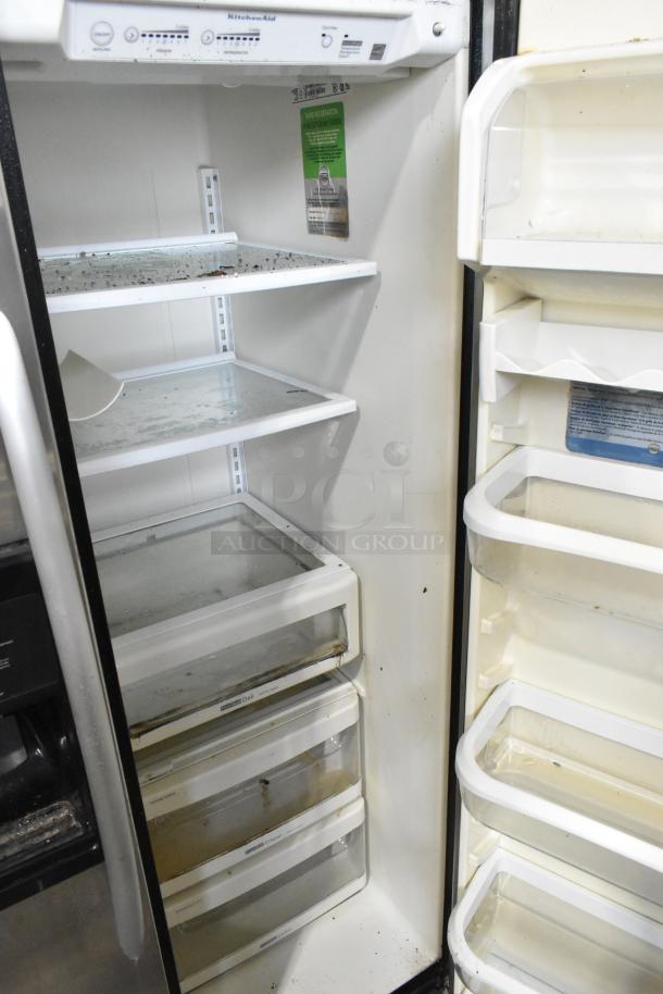 KitchenAid Stainless Steel Cooler w/ Freezer and Ice Dispenser. 115 Volts, 1 Phase. - Image 3 of 4