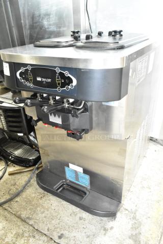 Taylor C723-33 Stainless Steel Commercial Water Cooled 2 Flavor Soft Serve Ice Cream Machine. 208-230 Volts, 3 Phase. - Item #1194964