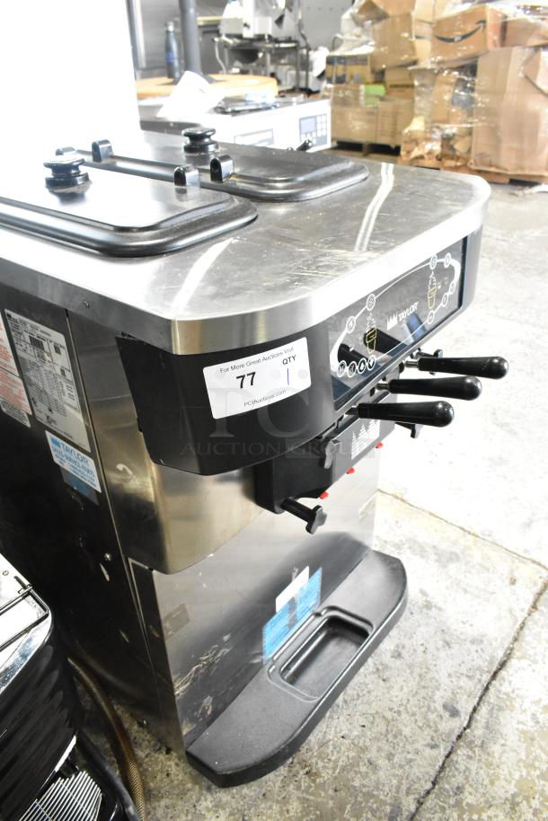 Taylor C723-33 Stainless Steel Commercial Water Cooled 2 Flavor Soft Serve Ice Cream Machine. 208-230 Volts, 3 Phase. - Image 2 of 6