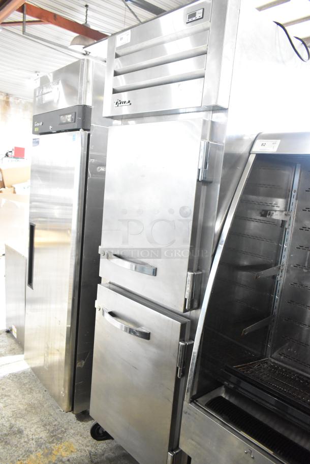 True STR1R-2HS-HC Stainless Steel Commercial 2 Half Size Door Reach In Cooler on Commercial Casters. 115 Volts, 1 Phase. - Image 2 of 8