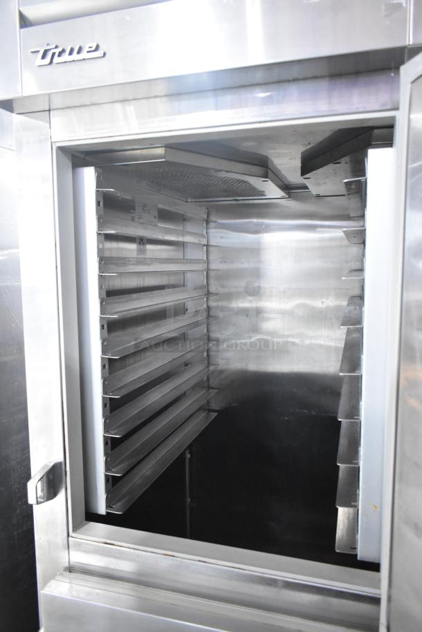 True STR1R-2HS-HC Stainless Steel Commercial 2 Half Size Door Reach In Cooler on Commercial Casters. 115 Volts, 1 Phase. - Image 5 of 8
