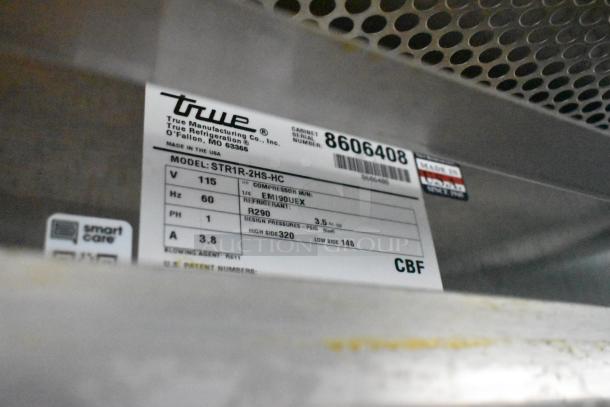 True STR1R-2HS-HC Stainless Steel Commercial 2 Half Size Door Reach In Cooler on Commercial Casters. 115 Volts, 1 Phase. - Image 8 of 8