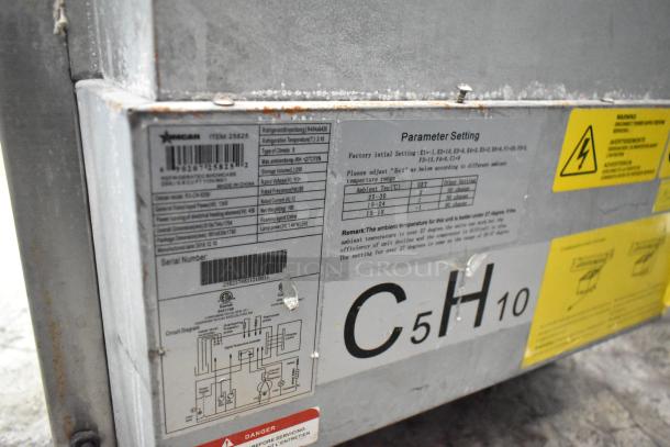 Omcan RS-CN-0250 Metal Commercial Open Grab N Go Merchandiser on Commercial Casters. 115 Volts, 1 Phase. - Image 10 of 11