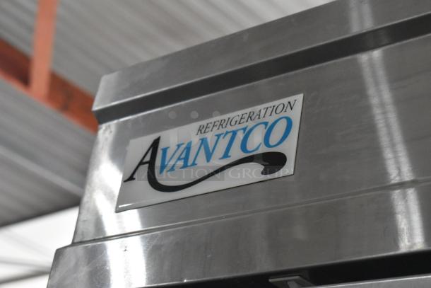 Avantco 178SS4FHC Stainless Steel Commercial 2 Door Reach In Freezer w/ Poly Coated Racks on Commercial Casters. - Image 3 of 9