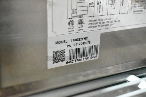 Avantco 178SS4FHC Stainless Steel Commercial 2 Door Reach In Freezer w/ Poly Coated Racks on Commercial Casters. - Image 9 of 9