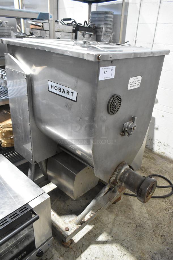 Hobart Metal Commercial Floor Style Meat Mixer Grinder. - Image 2 of 9