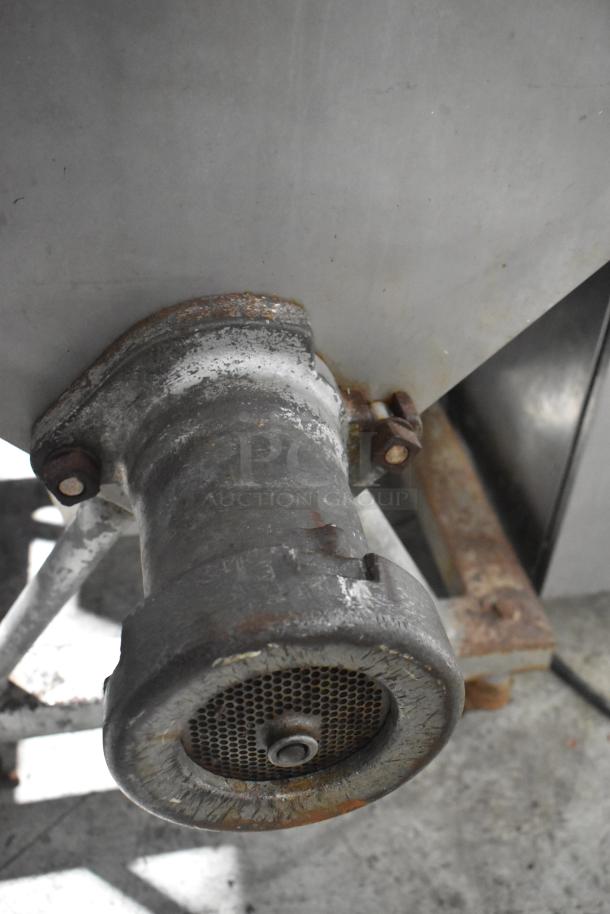 Hobart Metal Commercial Floor Style Meat Mixer Grinder. - Image 4 of 9