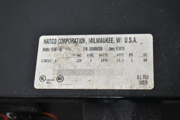 Hatco FDW-1X Metal Commercial Countertop Flav-r-fresh Heated Holding Display Cabinet Merchandiser. Missing One Pane of Glass. 120 Volts, 1 Phase. - Image 8 of 8