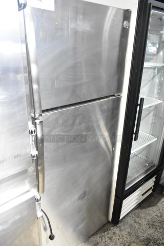 General Electric GE GTE18GSHBRSS Stainless Steel Cooler w/ Freezer. 115 Volts, 1 Phase. - Item #1194982