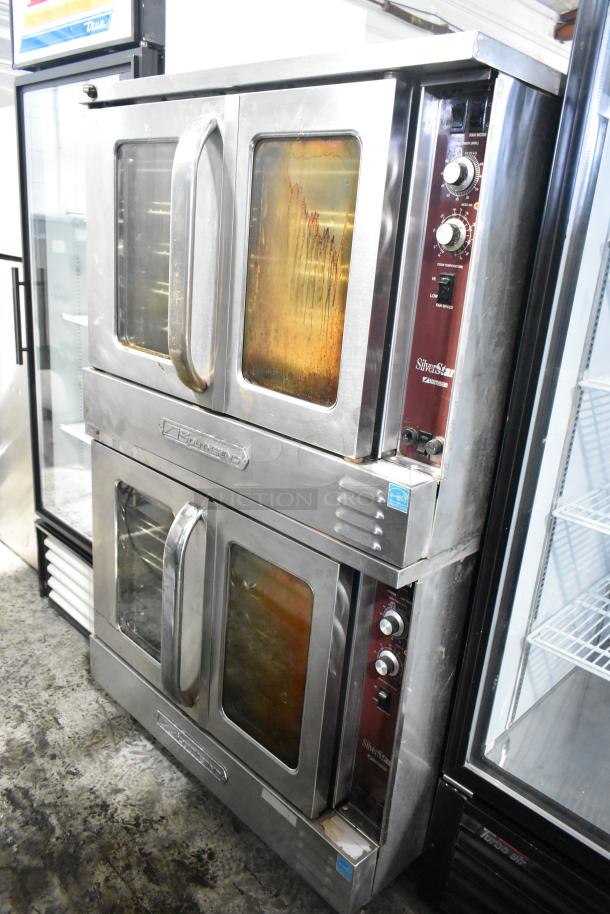 Southbend SilverStar stainless steel full-size convection ovens with view doors, metal racks, and thermostatic controls.