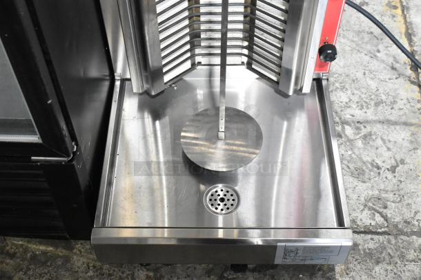 2024 Cookline 4E Commercial Gyro Machine, stainless steel, electric, 240V, countertop model. Appears in excellent condition.