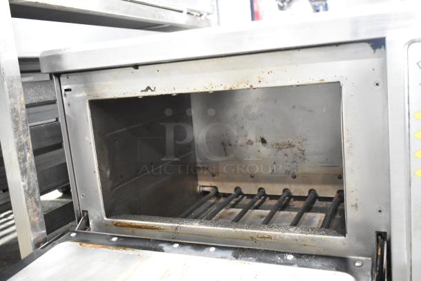 Turbochef NGC stainless steel countertop rapid cook oven, electric-powered, interior view with visible wear. 208/230-240V, 1 phase.