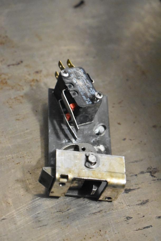 Stainless steel industrial component with electrical connectors, worn but functional. Part of a Turbochef NGC Rapid Cook Oven.