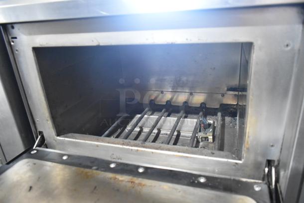 Turbochef NGC stainless steel rapid cook oven, electric, 208/230-240v, 1 phase, visible interior, commercial use.