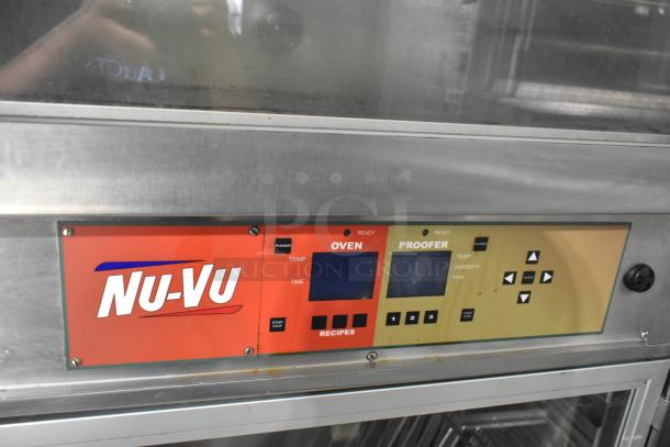 Nu Vu SUB-123P commercial oven proofer, stainless steel, with digital controls, on casters, 208 volts, 3 phase.