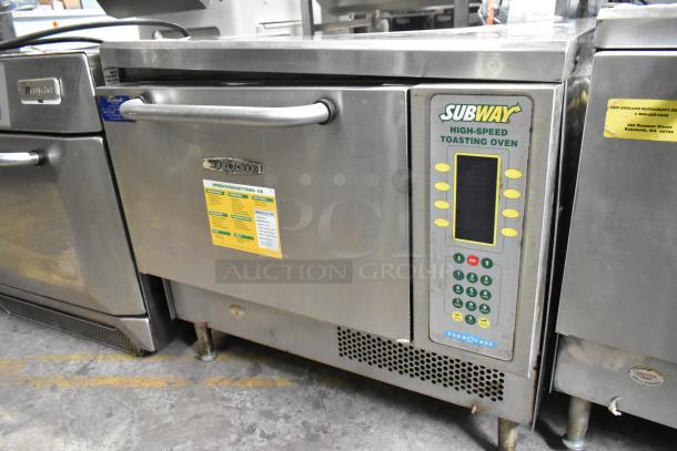 Turbochef NGC Stainless Steel Rapid Cook Oven, electric, 208/230-240V, 1 Phase. Features controls and settings labels.