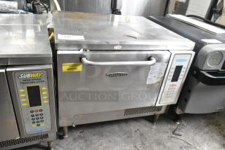Turbochef NGC stainless steel rapid cook oven, electric, 208/230-240V, 1 phase, commercial countertop model, fair condition.