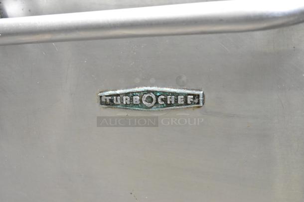 Turbochef NGC stainless steel commercial countertop rapid cook oven, visible logo, electric powered, 208/230-240V, 1 phase.