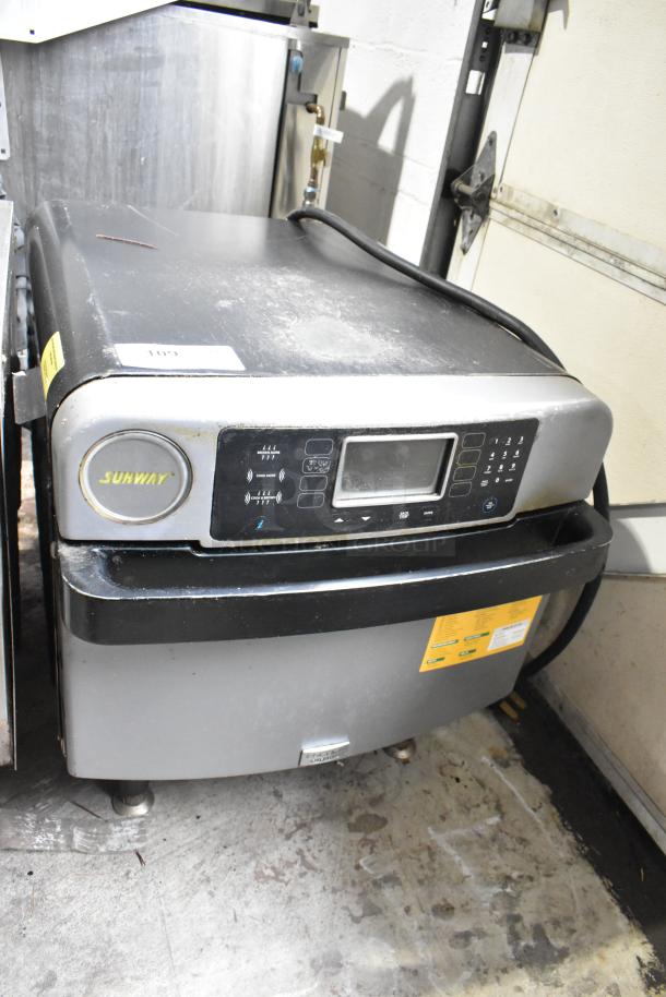 Turbochef Encore 2 commercial rapid cook oven, electric, 208/230-240V, 1 phase. Features control panel, used condition.