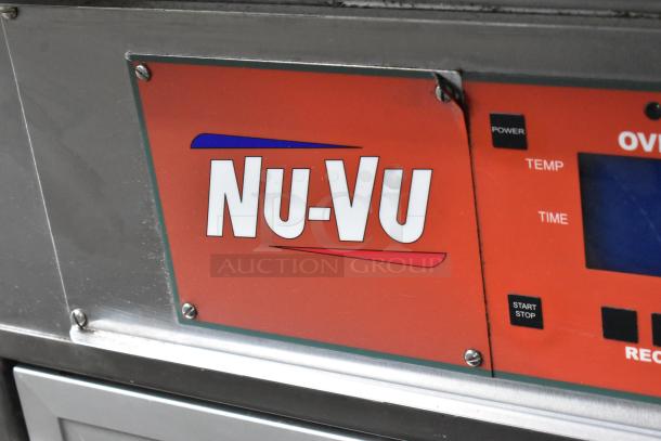 Nu Vu SUB-123P stainless steel oven proofer, commercial floor style, on casters, 208V, 3 phase. Control panel shown.