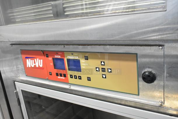 Nu Vu SUB-123P stainless steel commercial oven proofer, digital controls, on casters; 208 volts, 1 phase.
