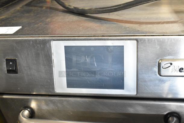 Merrychef eikon e4 stainless steel rapid cook oven, touchscreen, electric, minor surface wear, 208/240V, 1 phase.