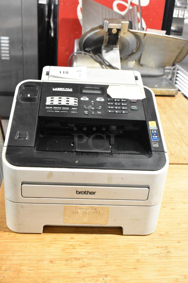 Brother IntelliFAX 2840 Countertop Fax Machine. - Image 1 of 9