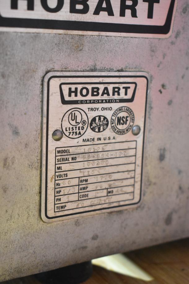 Hobart 16125 Stainless Steel Commercial Countertop Meat Slicer. 115 Volts, 1 Phase. - Image 8 of 8