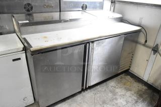 2021 Asber APTP 67 HC Stainless Steel Commercial Pizza Prep Table on Commercial Casters. 115 Volts, 1 Phase. - Item #1195019