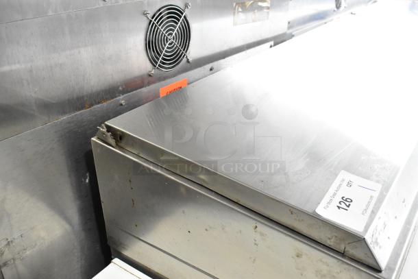 2021 Asber APTP 67 HC Stainless Steel Commercial Pizza Prep Table on Commercial Casters. 115 Volts, 1 Phase. - Image 4 of 11