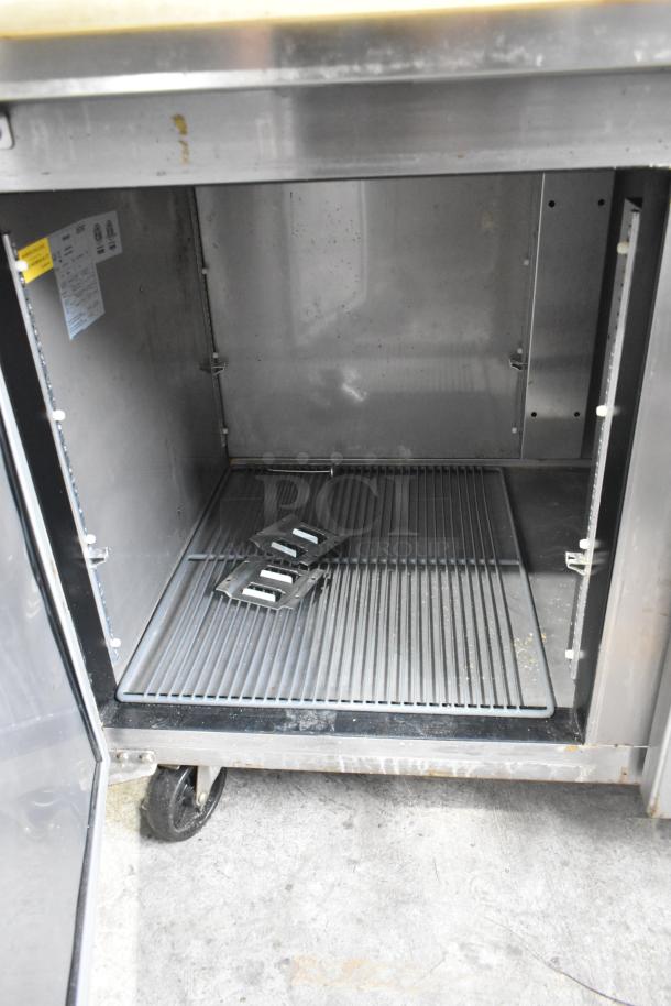 2021 Asber APTP 67 HC Stainless Steel Commercial Pizza Prep Table on Commercial Casters. 115 Volts, 1 Phase. - Image 9 of 11