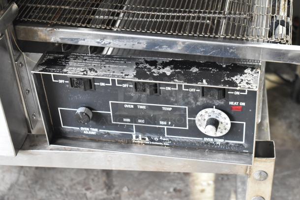 2 Lincoln Impinger 1132 Stainless Steel Commercial Electric Powered Conveyor Pizza Oven on Commercial Casters. 208 Volts, 3 Phase. 2 Times Your Bid! - Image 9 of 13
