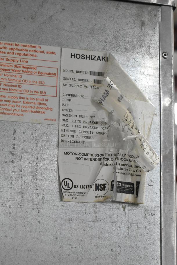 Hoshizaki Stainless Steel Commercial Ice Head on Commercial Ice Bin. 125/250 Volts, 3 Phase. - Image 15 of 15