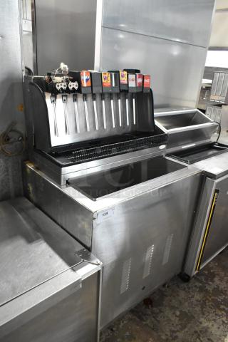 Cornelius Stainless Steel Commercial 10 Flavor Carbonated Beverage Machine on Ice Bin. - Item #1195028