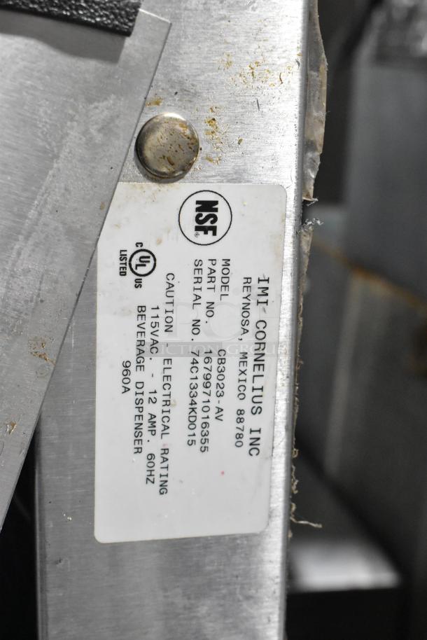 Cornelius Stainless Steel Commercial 10 Flavor Carbonated Beverage Machine on Ice Bin. - Image 8 of 9