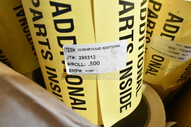 22 BRAND NEW! Boxes of Various Stickers Including Flammable Gas, High Claim Item, Additional Parts. 22 Times Your Bid! - Image 9 of 9